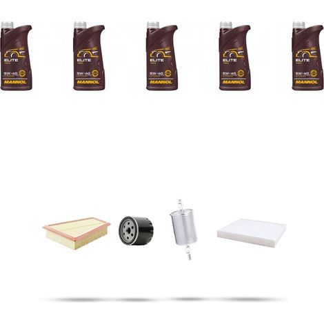 Kit tagliando 4 FILTRI e 5L OLIO compatibile con Renault Clio II 1.4 16v 70kw Dal 2000 (1/5)