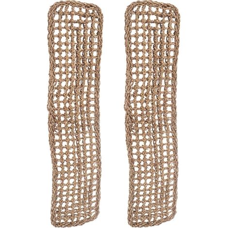 Reptile Hammocks Set of 2 Seagrass Lizard Loungers for Bearded Dragons Geckos Iguanas Durable Pet Seagrass Cushions Easy to Install and Clean 6.7X29.5 Inches (1/5)