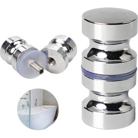 Runder Duschtürgriff aus Aluminiumlegierung für Badezimmer, Glastüren, Schiebetüren (1/4)