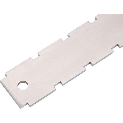 Outil de luthier pratique pour le nivellement du manche de guitare : règle crantée pour touche (1/5)