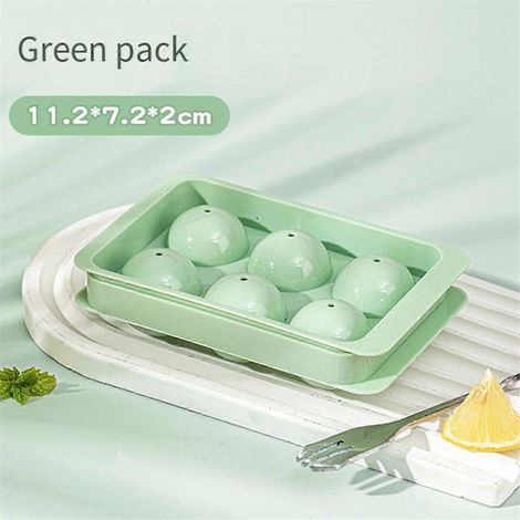 Große quadratische Eiswürfelformen, 2 Zoll platzsparende quadratische Eiswürfelform, Khaki