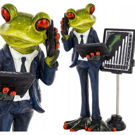 Froschfigur, Manager, Konzernchef, Froschdirektor, Geschäftsmann (1/5)