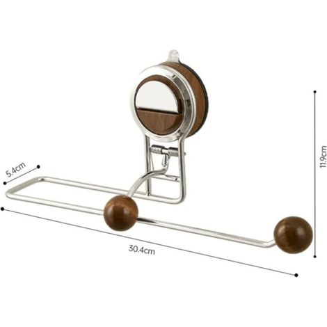 Étagère rail gain de place inox brun foncé, petit format, rangement épices discret (1/5)