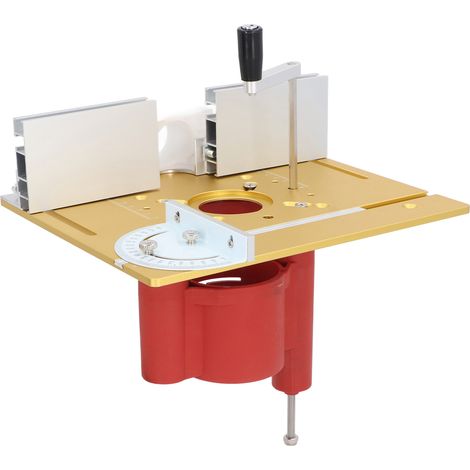 Table de Défonceuse Rabattable avec Plaque d'Insertion - Kit pour Fraisage, Coupe et Rainurage