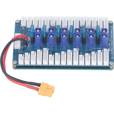 Carte de charge parallèle pour batteries LiPo 2 à 6S avec fusible pour B6 et B6AC. (1/5)