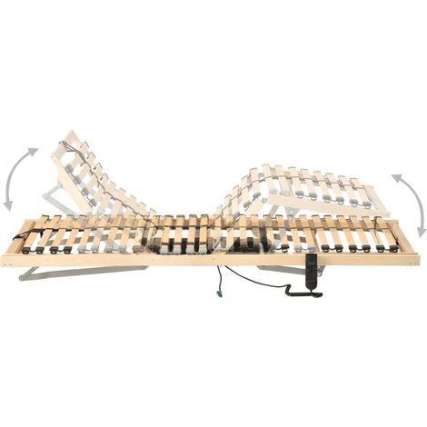 Maison Exclusive - Lattenrost Elektrisch mit 28 Latten 7 Zonen 90