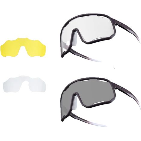 Gafas de ciclismo, función antivaho, lentes polarizadas, fotocromáticas. (1/2)