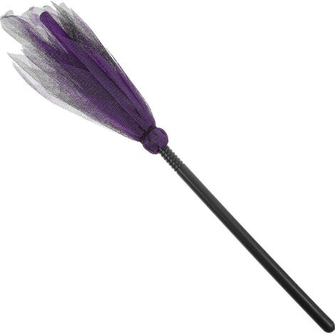 Balai de sorcière pour cosplay, accessoire de fête d'Halloween, balai de sorcière décoratif (1/4)