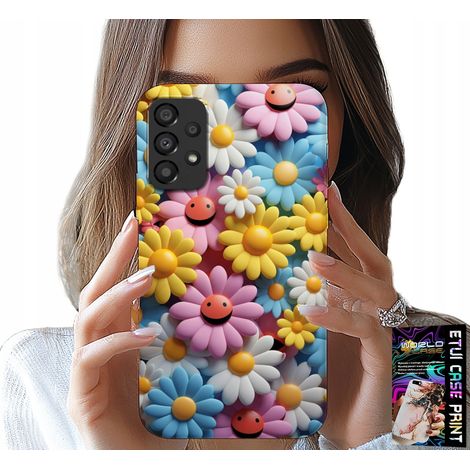 Hülle für Samsung Galaxy A53 5G – bunte Blumen, Gänseblümchen (1/5)