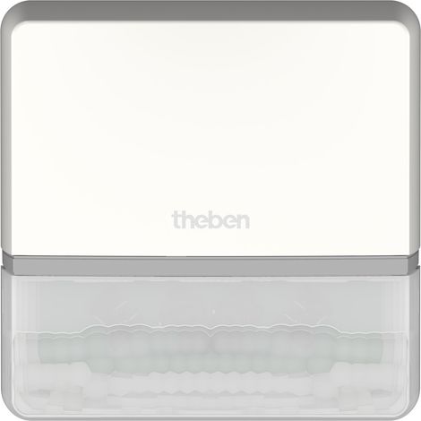 Theben TECTA D180i Détecteur de mouvement (PIR) pour extérieur, 180°/14m, 1 canal lumière, 600W LED, protection anti-reptation, commande et mise en réseau via application Bluetooth, blanc, 1010105