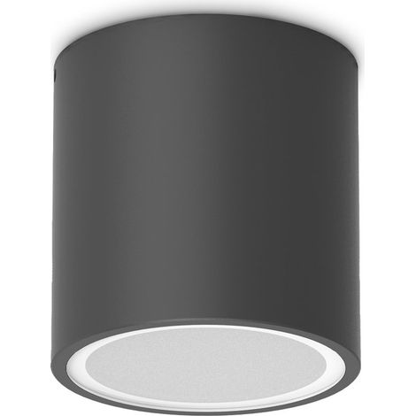 Ideal Lux Lampada da soffitto TECHO 1 luce GU10 IP54 nero metallo (1/3)