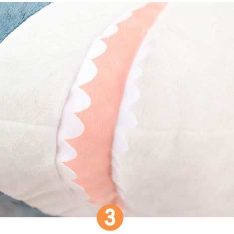 Oreiller en peluche - - Requin - Coton PP - Doux - Bleu (1/5)