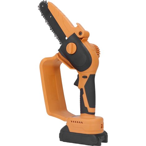 Mini-Akku-Kettensäge, tragbare elektrische Handkettensäge mit Akku für Garten und Obstplantage, EU-Stecker 100–240 V (1/5)