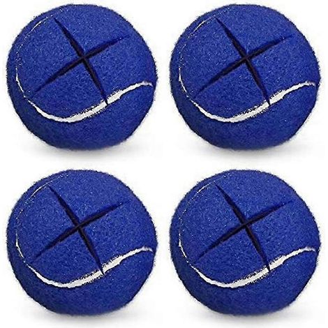 Lot de 4 balles de tennis de qualité supérieure pour déambulateurs et protection des pieds de meubles et des sols durs (1/5)