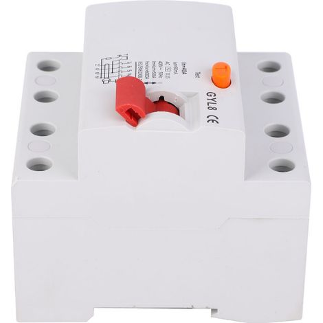 Disjoncteur différentiel RCCB 40A 4P 400VAC, protection de fuite électrique, interrupteur différentiel 4 pôles, disjoncteur de fuite à terre, protection contre les surintensités, pour tableau électriq (1/5)