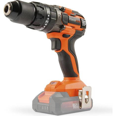 Dual Power Perceuse à Percussion sans Fil POWDP15200 - 3 en 1 : Perçage, Perçage à Percussion et Vissage, Perceuse Batterie de 20 V et 50 Nm, sans Batterie ni Chargeur (1/5)