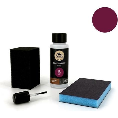 Kit Ritocco Vernice Pelle/Similpelle (16-VIOLA) - SOFOLK - Manutenzione per Sedile e Volante di Auto, Divano, Scarpe (1/4)