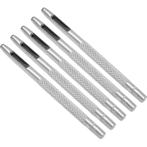 Jeu de 20 poinçons en acier au carbone, emporte-pièce creux pour ceinture, cuir, plastique, caoutchouc, toile, diamètre 2,5 mm, outil de perçage rond, lot complet. (1/5)