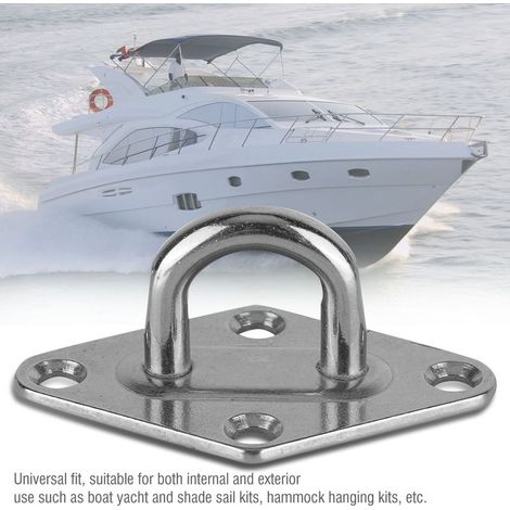 Plaque d'œillet en acier inoxydable 304 marine pour bateau, 5mm - Accessoire nautique (1/5)