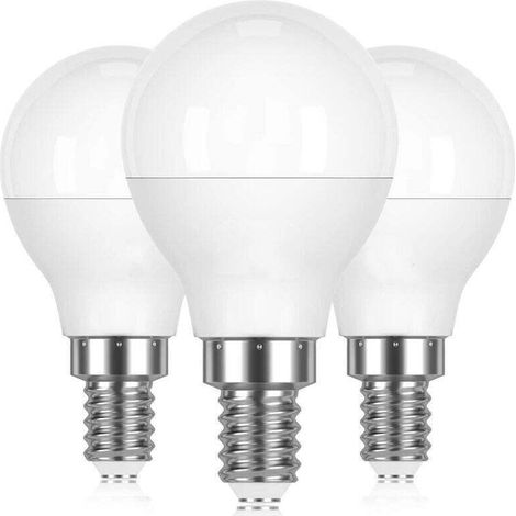 Ampoule LED E14 5 W - 470 lm - Blanc chaud 2700 K - Angle de faisceau 200° - AC 220-240 V - Non dimmable - Lot de 6