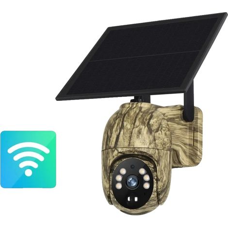 Cámara para fauna silvestre, alimentada por energía solar, conectividad inalámbrica, 4MP WIFI, sin tarjeta. (1/2)