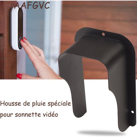 Protection et fixtion pour interphone, Couvercle MéTallique éTanche Versailles pour CaméRa VidéO,ProtèGe L'Appareil du Soleil Et des Gouttes De Pluie, Convient à Tous Les Types,AAFGVC