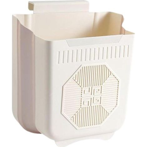 Cestino per rifiuti in plastica pieghevole e appendibile  Cestino per rifiuti sospeso salvaspazio  Cestino per rifiuti a parete salvaspazio per piano cucina, camera da letto, bagno, campeggio, roulott (1/5)