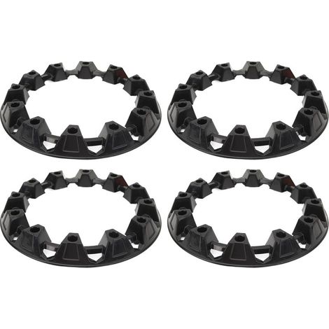 4 Pezzi copricerchi Universali da 10 Pollici di Protezione Cerchio Quad, Go Kart (Diametro Ext. 280mm/11.0, Int. 195mm/7.7) (1/5)