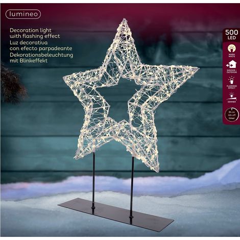 Micro LED Stern 500 L. silber
7 cm x 38 cm x 47 cm ww (1/2)