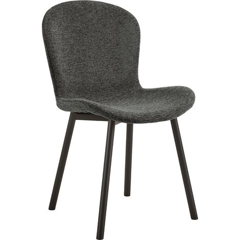 Esra chaise de salle à manger gris foncé. (1/5)