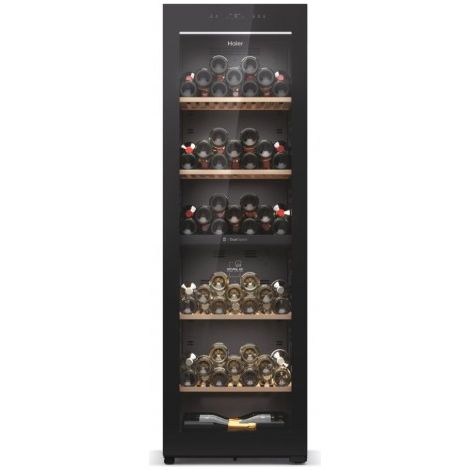 Haier Wine Bank 60 Series 7 HWS236GDEH1. Posizionamento dell'apparecchio: Libera installazione, Colore struttura: Nero, Colore interno: Nero. Capacità bottiglie: 236 bottiglia/bottiglie, Tipo di pr... (1/5)