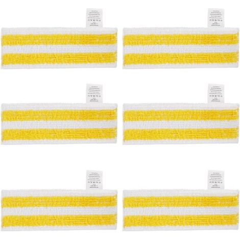 Lot de 6 Chiffons de Rechange en Microfibre Compatible avec Karcher Easyfix SC2,SC3,SC4,SC5 Nettoyeurs Vapeur (1/5)