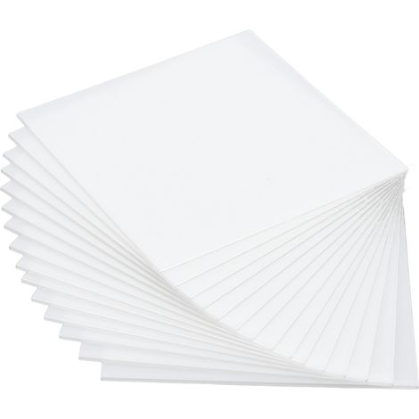 Feuilles de thermoformage sous vide de 1 mm (20 pièces) - Anti-bulles - Matériau professionnel - Feuilles rigides pour projets de modélisme - Carrées (1/5)