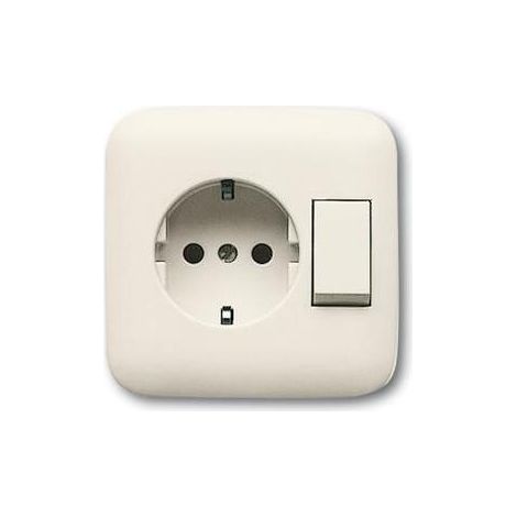 Busch-Jaeger 4310/6 EUJ-212 Kombination SCHUKO® Steckdose mit Wippschalter (1/5)