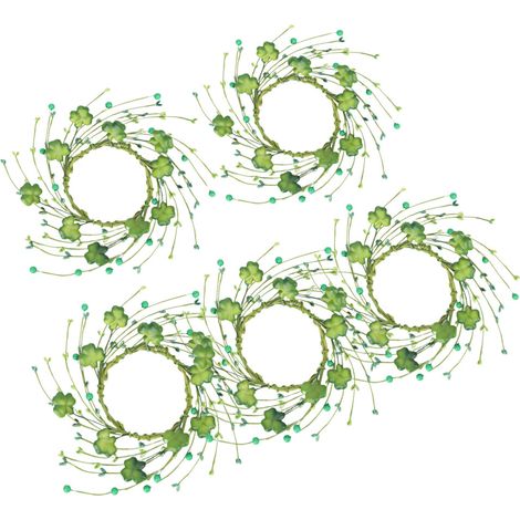 Fiore artificiale a ramoscello di bacche verdi - Stile 4