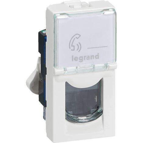 LEGRAND Prise RJ45 informatique téléphone 1 module à composer mosaic (1/5)