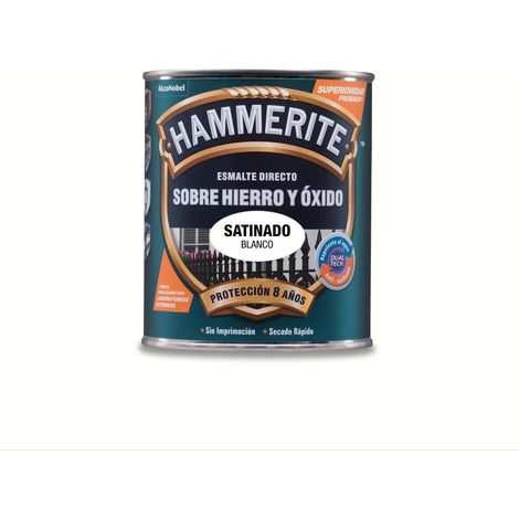 HAMMERITE ESMALTE METALICO SATINADO BLANCO 0.750L 5093743 (1/4)