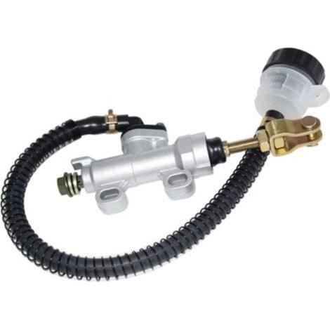 Hinterradbremszylinder, Hinterradfußbremse, hydraulischer Hauptbremszylinder, Pumpenbehälter für Motorrad, Dirtbike, ATV (weiß) (1/4)