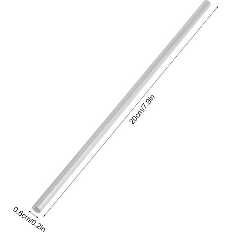 1 Stück Lagerstahl-Zylinderschiene, lineare Welle, gerader Rundstab, 6 mm Durchmesser (200 mm) (1/5)