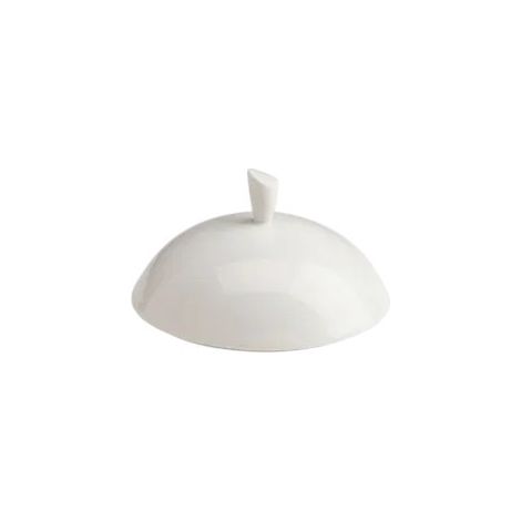 Tognana kaleidos, set 6 cloche in finissima porcellana bianca, cm 12