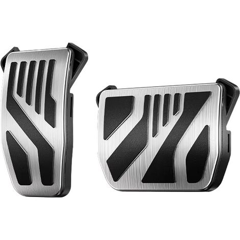 Lot De 2 Couvre Pédales Accélérateur et Frein en Acier Inoxydable à Verrouillage Automatique Antidérapants pour Tous Model Y (Juniper) et Model 3 (Highland) de 2016-2026, Accessoires Tesla (1/5)