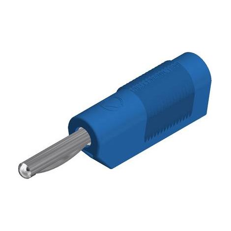 Fiche banane mâle Ø de la broche: 4 mm Hirschmann Test & Measurement VSB 20 930435102 bleu 1 pc(s) (1/2)