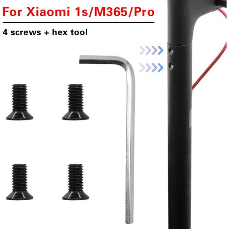 Accessories for M3651S Pro electric scooter: handlebar fixing screw with wrench, compatible with ES series size 9