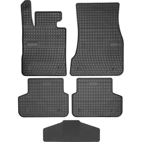 FROGUM Fußmatten ET430617 - Abdeckung 200000/1 - BMW S5 G30 2017-2023 / BMW S5 G31 2017-2023 - Leichtmetall. MS+BMW Klettverschluss vorne und hinten - MONTIERT