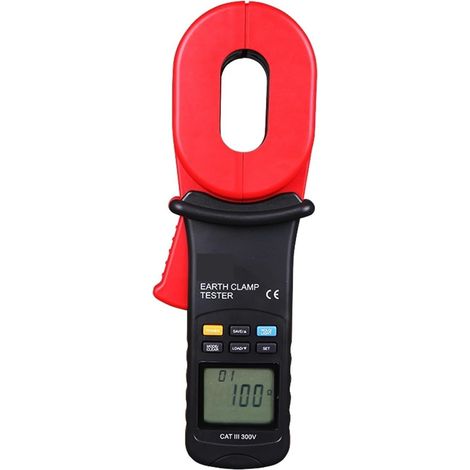 Testeur de résistance numérique, Testeur de Terre à Pince numérique, testeur de résistance 0-1000 Ohm, testeur de Courant de Fuite (1/4)