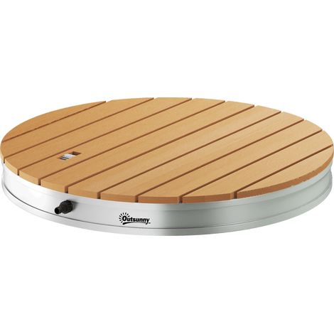 Outsunny Doccia da Esterno Portatile Altezza 4 m e Getti d'Acqua Regolabili