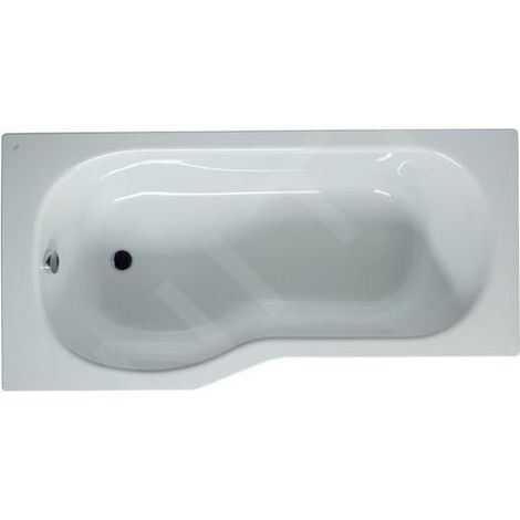 Jika Tigo - Baignoire asymétrique 1600x800x430 mm, gauche, blanc H2212100000001 (1/3)
