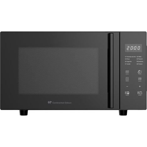 Continental Edison – Micro-ondes à poser 23L – CEMO23FB – 1280W – Grill 1000W – Dimensions L49,2xH29,7xP34,8 cm – Cavité plate pour cuisson homogène