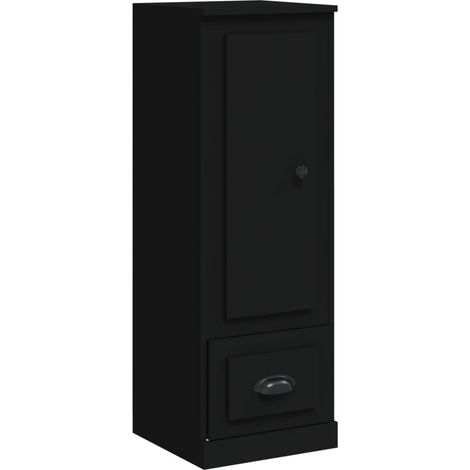 Credenza buffet cassettiera mobile contenitore organizer cucina soggiorno soggiorno alto 36 x 35,5 x 103,5 cm derivati del legno nero 020034911