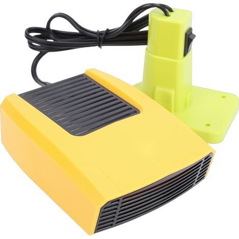 Chauffage d'appoint électrique 200 W avec thermostat, portable, pour voiture, dégivrage et désembuage, fonctionne sur piles, 2 réglages (1/5)